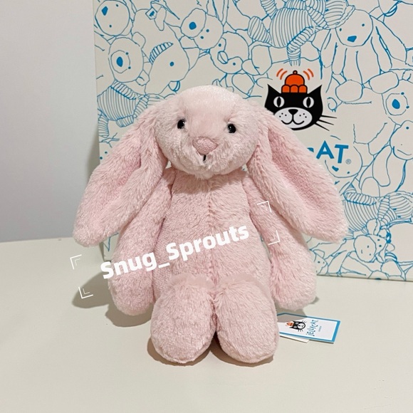 NWT Jellycat little bashful Blush Bunny Small 8“ - Sweet face -FAST SHIPPING! - Picture 1 of 6